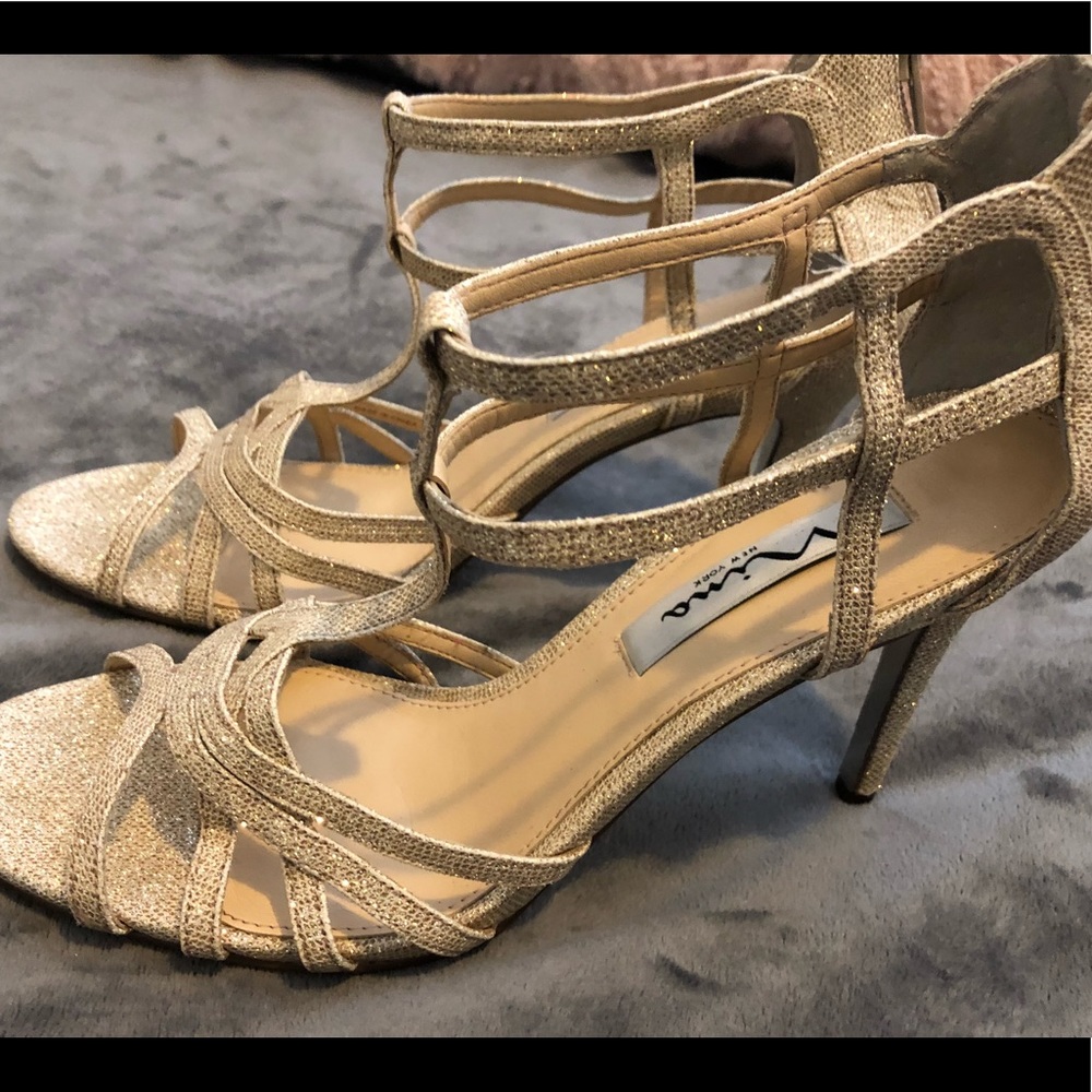 Nina Gold Heels